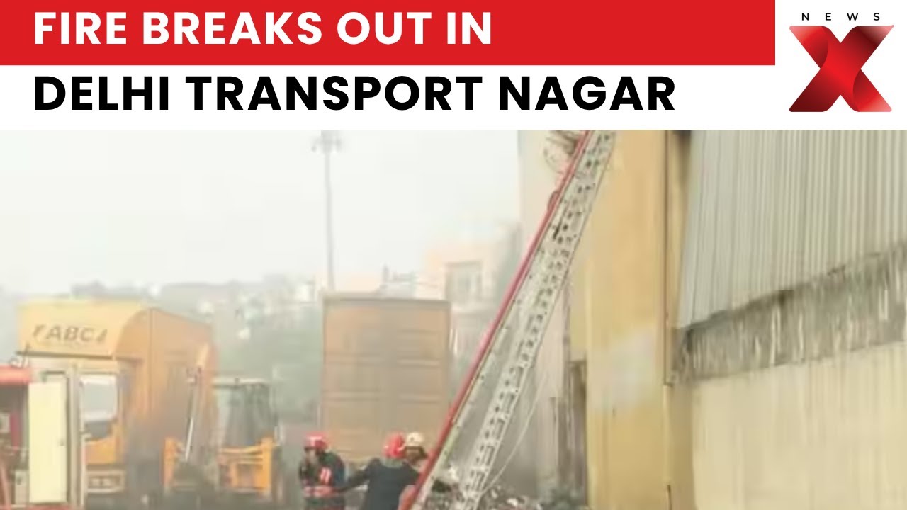 Delhi Fire: Blaze Erupts in Sanjay Gandhi Transport Nagar, Efforts Ongoing to Extinguish