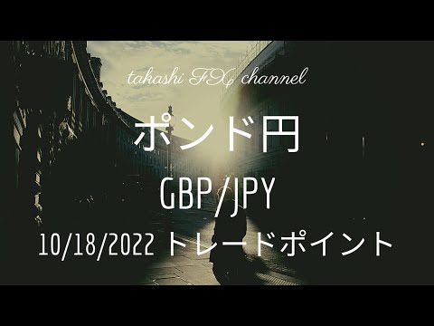 【FX チャート 分析】10 / 18 ポンド円 トレードポイント