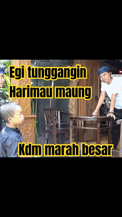egi dimarahi dedi mulyadi, gara gara tunggangin harimau maung