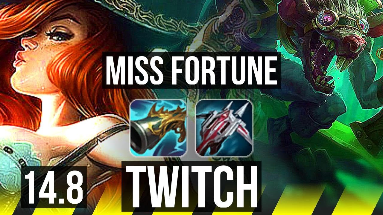 MISS FORTUNE & Anivia vs TWITCH & Lulu (ADC) | Comeback, Godlike | TR Master | 14.8