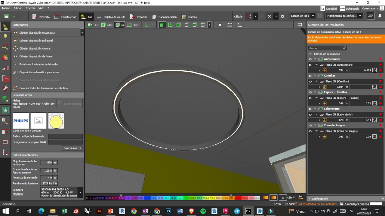 COLOCAR LUMINARIAS CIRCULARES EN DIALUX CON SKETCHUP YouTube