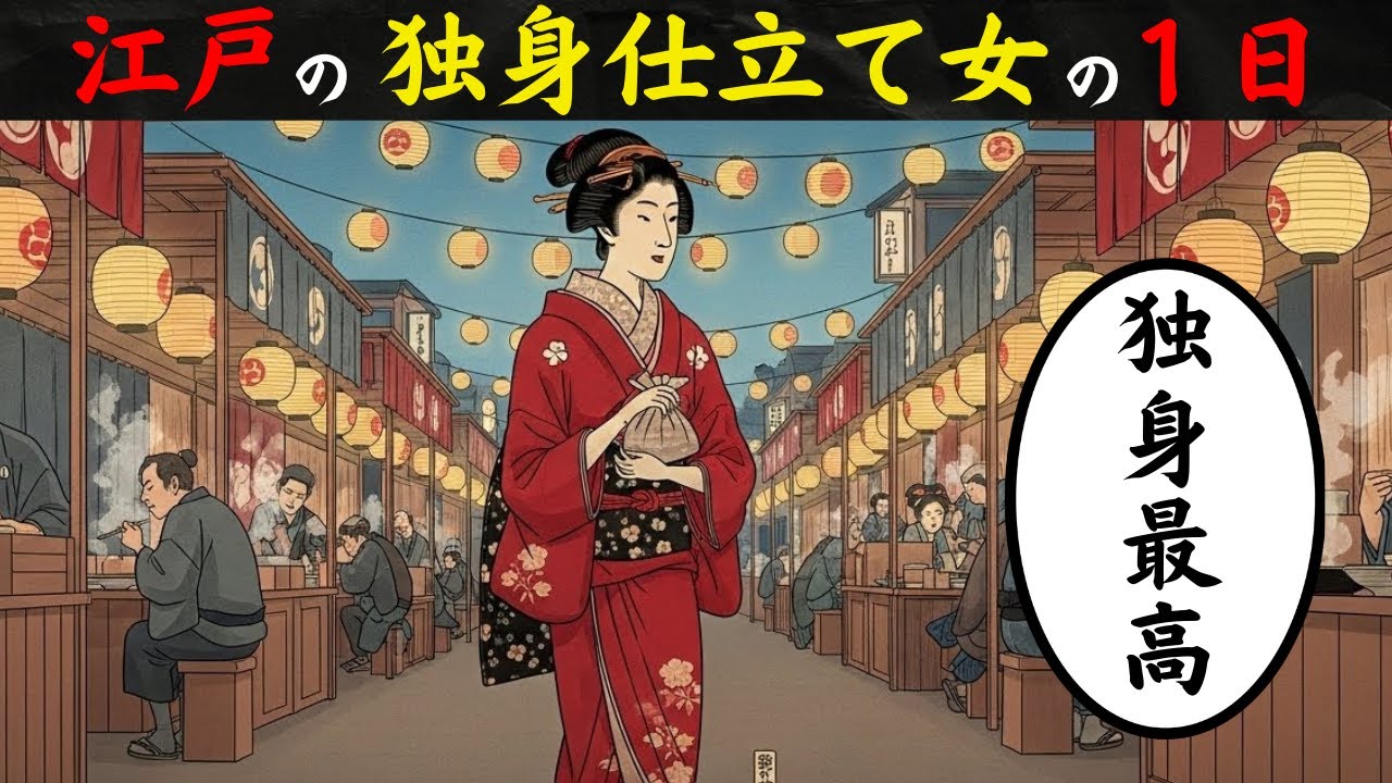 江戸時代、独身で生きたおふみの一日ルーティン。なぜ嫁がずに幸せを見つけられたのか？【江戸の庶民】【江戸好奇心】