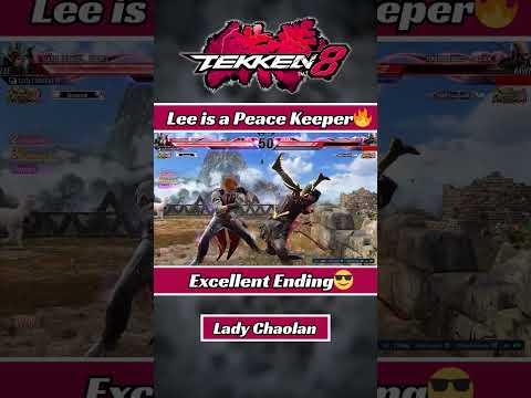 Lee is an Excellent Peace Keeper🔥| Tekken 8 Lee Chaolan Gameplay | #shorts #youtube #gaming #tekken8