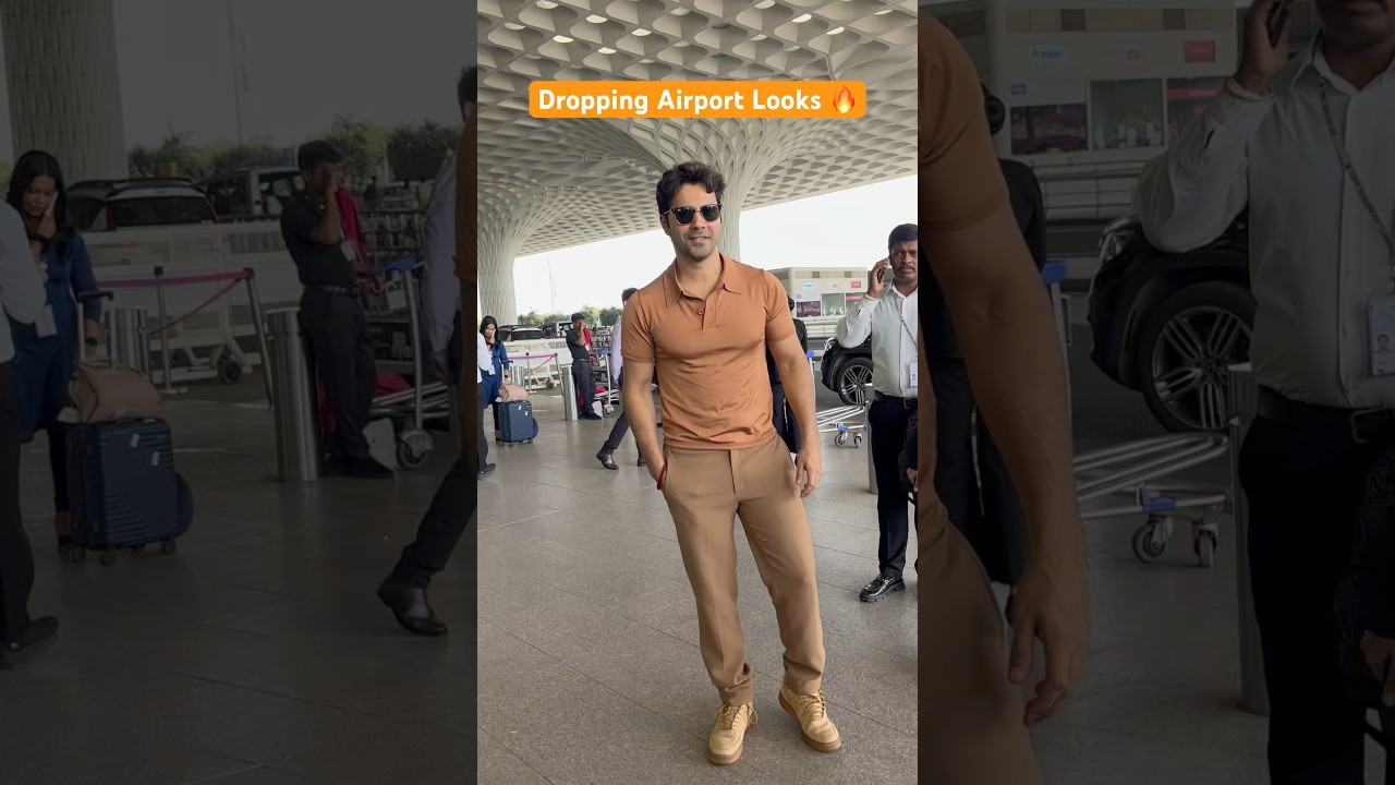 Varun Dhawan spotted at the airport ✈️ serving a whole fire look 🔥