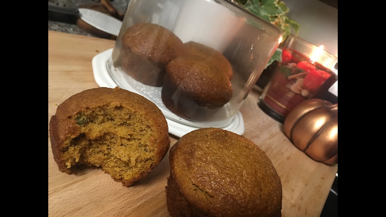 Cozy Fall Night Baking Pumpkin Pie Muffins - YouTube