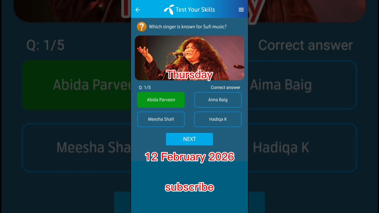 12 February 2026|my telenor today questions|today my telenor answers|today my telenor question