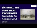 SiC shell and tube heat exchanger: Materials for headers and shell