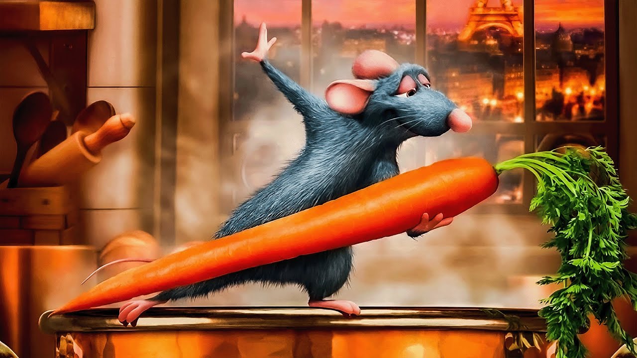 فار عنده حاسة شم وتذوق نادره جدا بيقدر يثبت للبشر انه افضل طباخ في العالم | ملخص فيلم Ratatouille