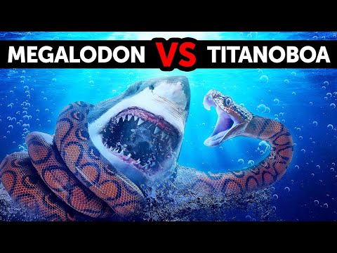 Co by było, gdyby megalodon napotkał największego węża na świecie