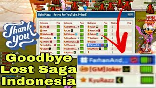 DETIK DETIK TERAKHIR LOST SAGA INDONESIA TUTUP, BERSAMA KYURAZZ,ARTSY RANK 1 LSI DAN [GM]JOKER  !!!