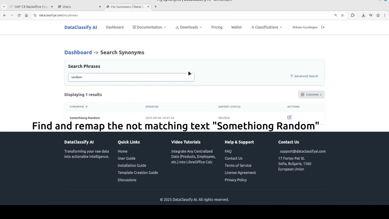 Remap "free text" to classification values  | DataClassifyAI Guide #6
