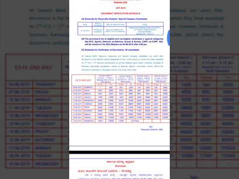 2019 kcet document verification