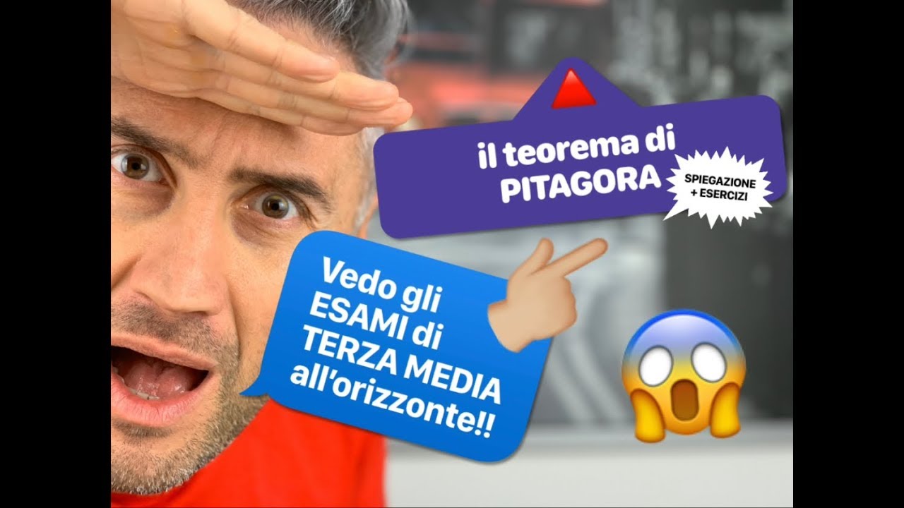 TEOREMA DI PITAGORA !! teorema de pitagoras super facil - la matematica che ci piace