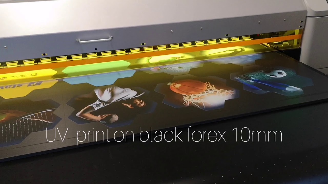 UV print and contour cutting forex