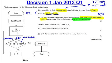 Decision 1 Edexcel Maths A-Level January 2013 Q1