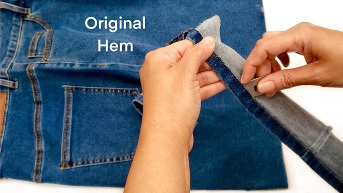How to Hem Jeans Pants with and Without Sewing Machine? - Paperblog