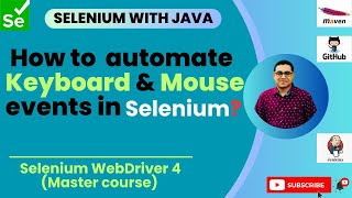 Session 20: Master Selenium -Java | How to Automate Keyboard & Mouse events in Selenium? Net Worth