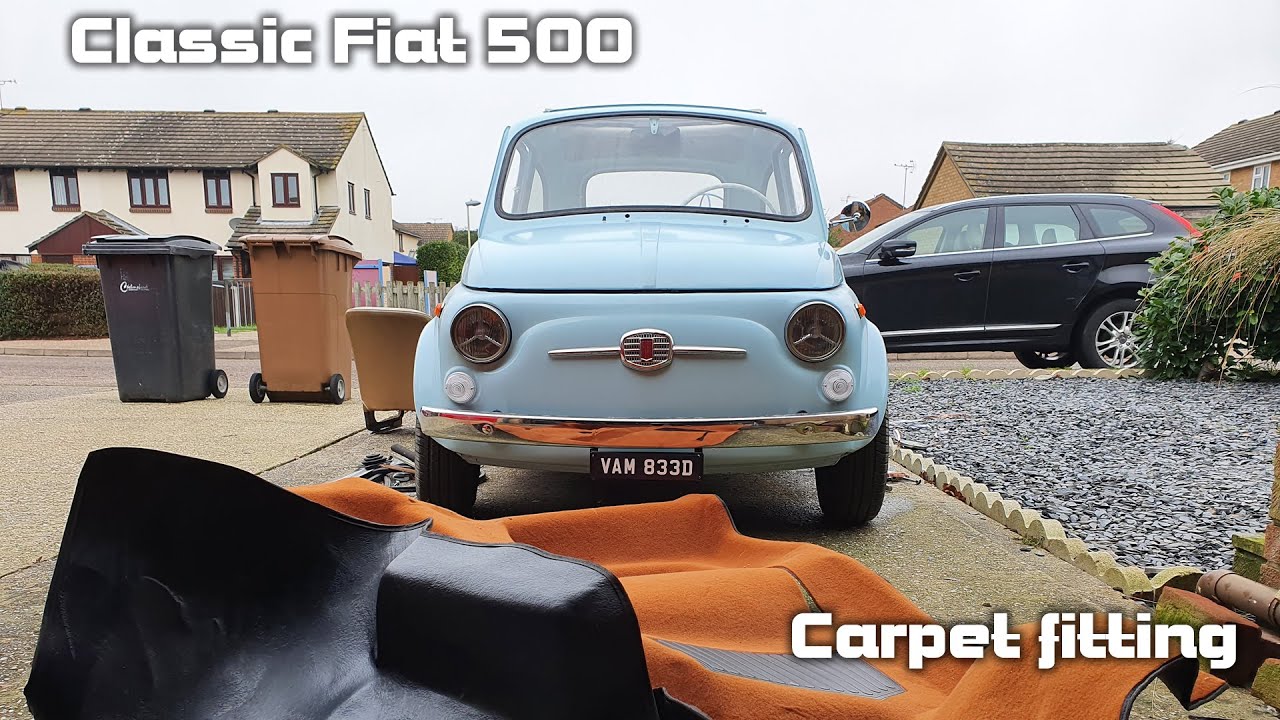Classic Fiat 500 carpet and gear surround fitting