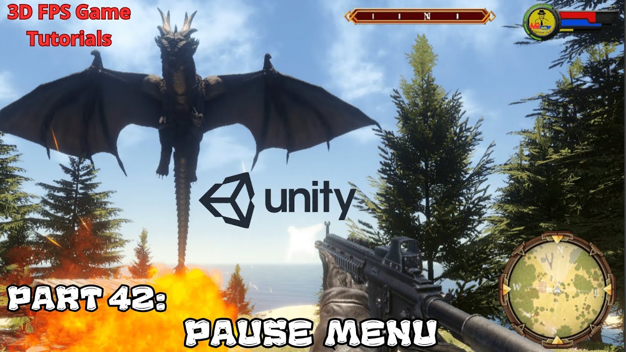 Part 42: Menu - Pause Menu | 3D FPS Game in Unity Tutorial Series For Beginners 2024