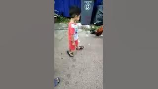 VIDEO LUCU!! AYAM PURA - PURA MATI DIKERJAIN ANAK KECIL