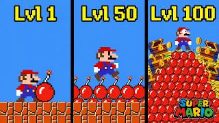 Super Mario Bros, but Mario Can Overcome Spikes to Find Treasure