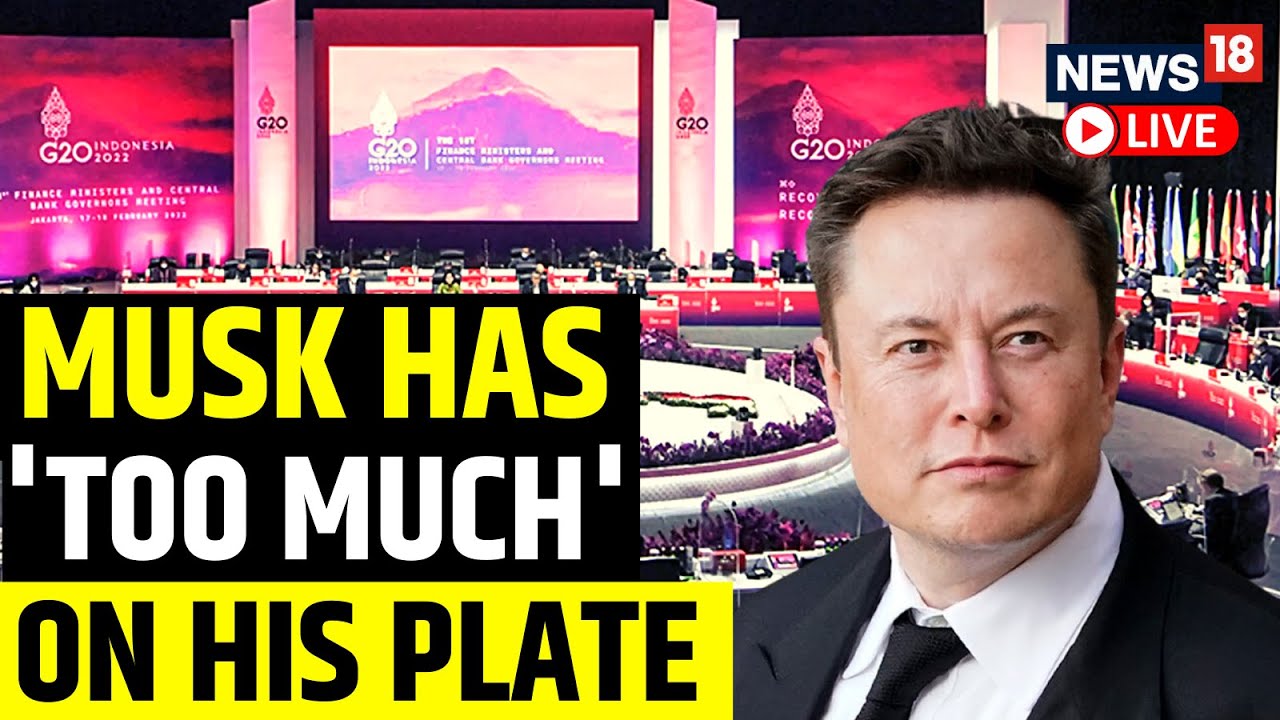 Elon Musk Live Musk Tells G20 He Has ‘Too Much Work’ G20 Summit