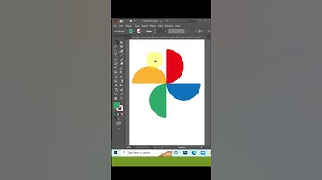 Google Photos Logo Design In Illustrator। How To Google Photos Logo Make In Illustrator #shorts