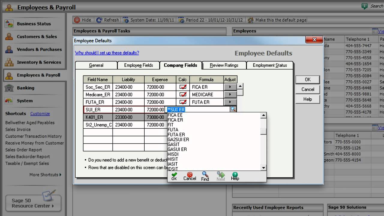 Setting Up an Employee Who Lives in One State and Works in Another in Sage 50 Accounting