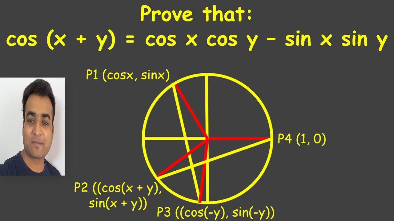 Trigonometry Proof Cos X Y Cos X Cos Y Sin X Sin Y Youtu Be B0o Dvfkybu Youtube