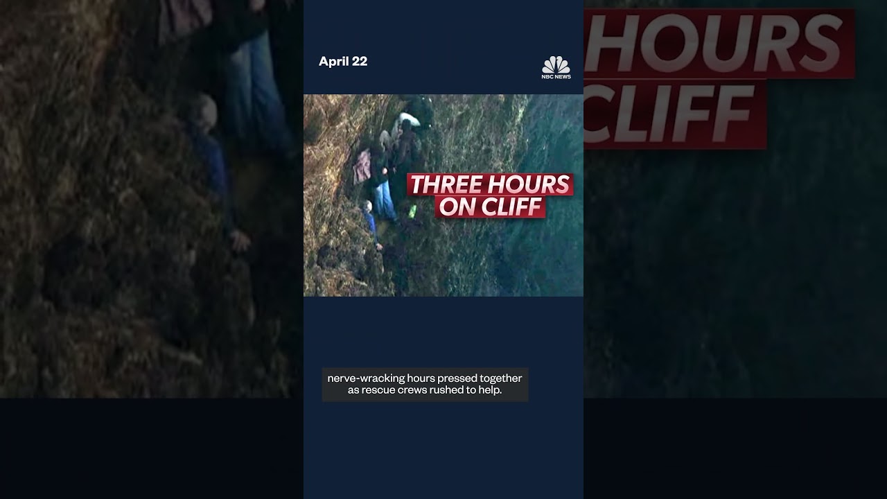 Tourists rescued from cliffside in Australia