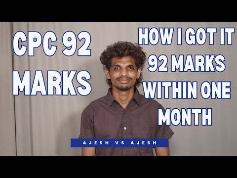 How i got it passed CPC exam 92 marks within one month my personal experience vlog Toughest vs me