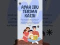 Terima kasih ayah ibu #ayahibu #ayah #ibu