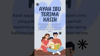 Terima kasih ayah ibu #ayahibu #ayah #ibu