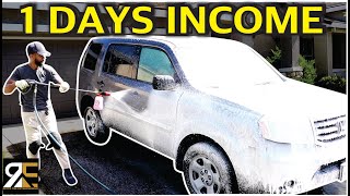How Much A Mobile Car Detailer Makes In One Day  Ride Along