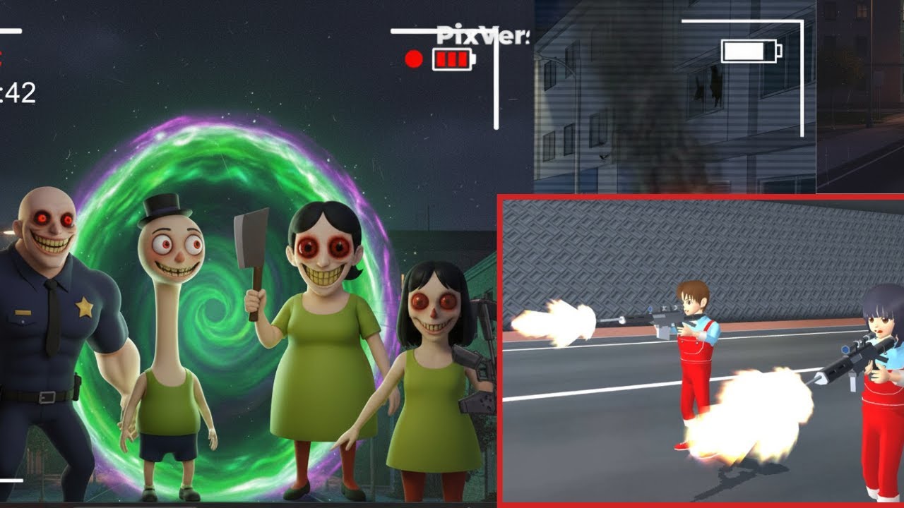 Yuta Mio Panik! CCTV Merekam Anomali Keluar Portal Menuju Rumah Sakura 😱|| Sakura School Simulator