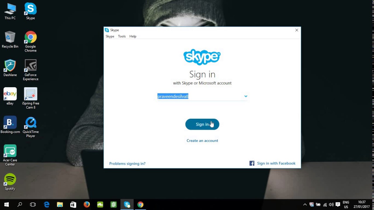 how to create a skype account