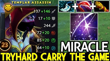 Miracle- [Templar Assassin] Try Hard Carry The Game 1v9 7.21 Dota 2