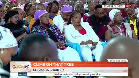 JCM SALVATION SUNDAY THEME: YOU ARE RIGHT ZACCHAEUS CLIMB ON THAT TREE PART 2