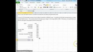 Famous 00092 - How To Use The YEAR Function To Extract The Year Part Of A Date Using Microsoft Excel Wealth