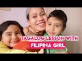 Learning Tagalog With Asyia |Italian Pinoy Family