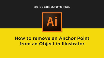 Delete Anchor Points in Illustrator | Adobe Illustrator Tutorial #22