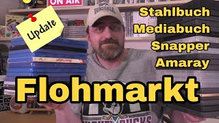 Flohmarkt Dortmund mit Stahlbüchern, Mediabuch und einer Menge Amarays