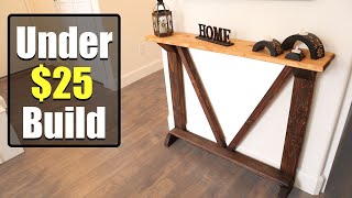 Narrow Console Table to Build and Sell #woodworking