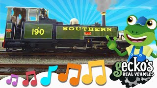 Steam Train Songnew Kids Songschoo-Choo The Trains Goesgeckos Real Vehiclesultimate Vehicles