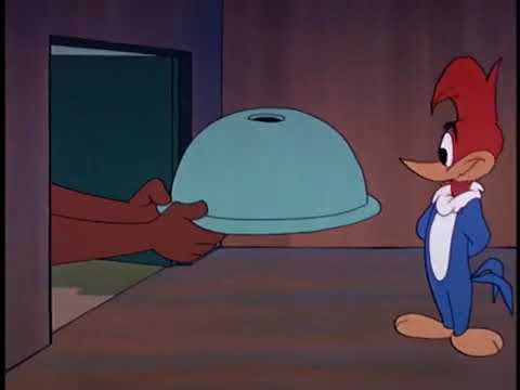 woody woodpecker de room and bored