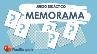 Cómo creas JUEGO MEMORAMA en POWERPOINT (JUEGO y PLANTILLA GRATIS)