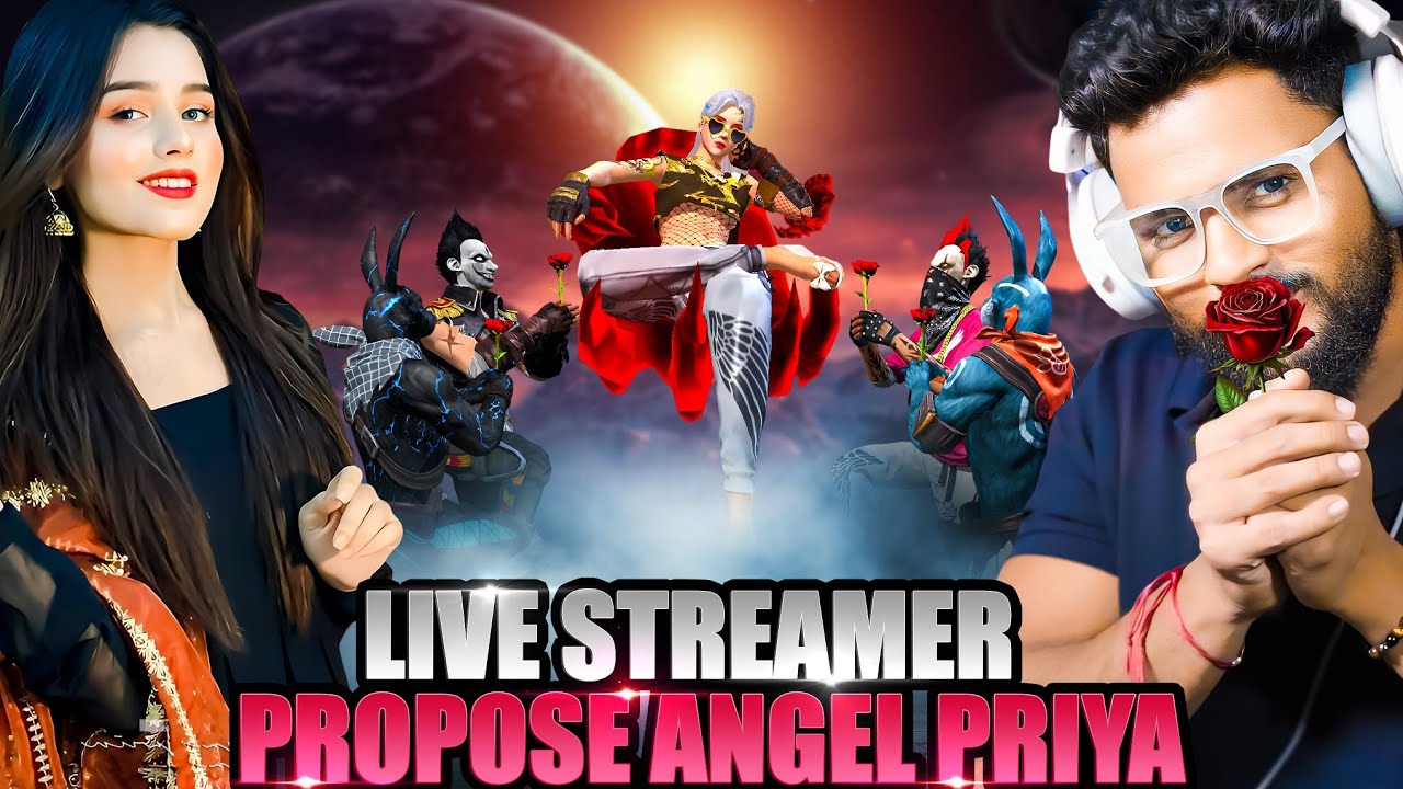 ANGEL PRIYA X ANSH BOND 😱 V Badge Streamer Show Me Emote in BR Rank आजा 1 vs 50 में !! 😤