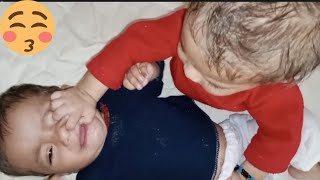 Twins Babies have adorable fighting 10 | Twins baby boy| Twins Moments