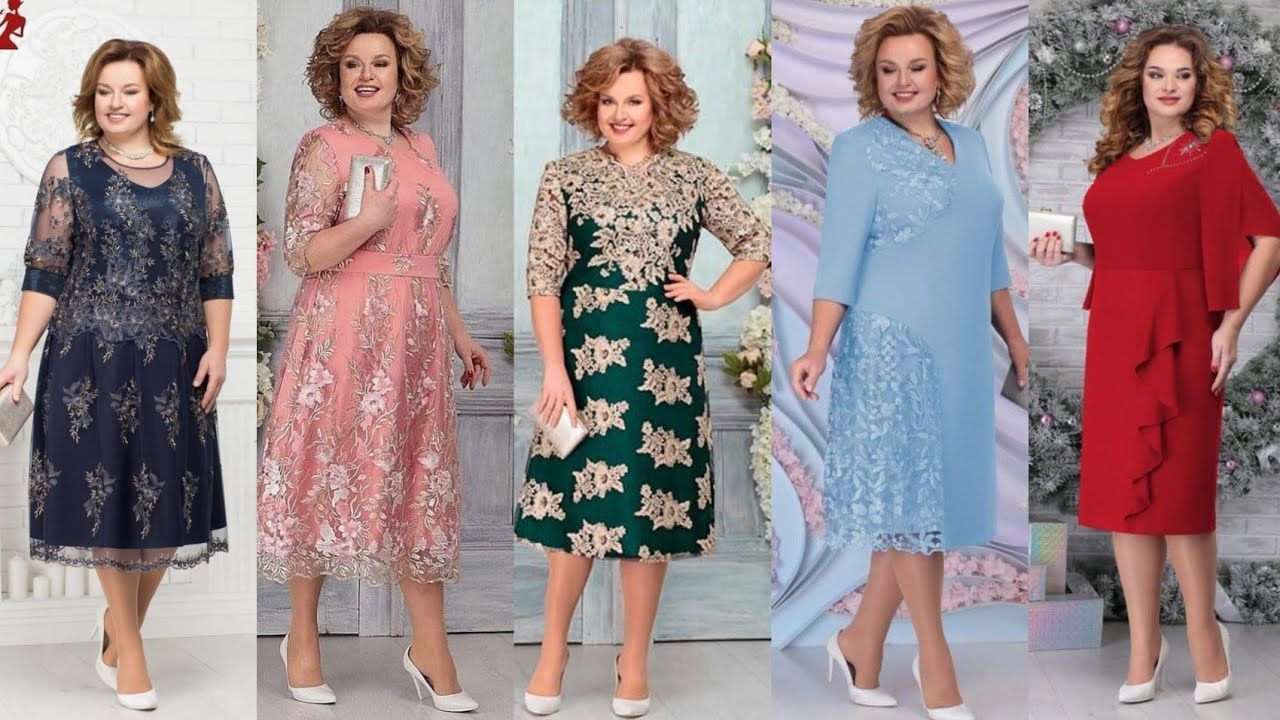 Самые красивые и стильные платья больших размеров для матери невесты/жениха: тренд 2026 года.