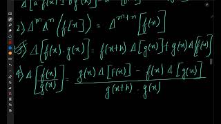 Properties of Forward Difference Operator | Finite Differences